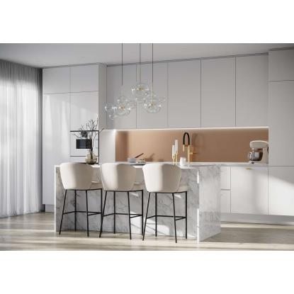 Fibo Kitchen Board vægplade, 10 x 600 x 580 mm, copper metal - 2 stk.