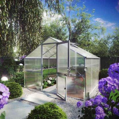 KGT Orchidee III drivhus, aluminium, 9,59 m²