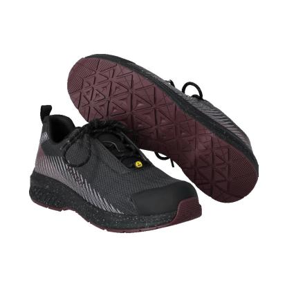 MASCOT FOOTWEAR CUSTOMIZED sikkerhedssko, stengrå/bordeaux