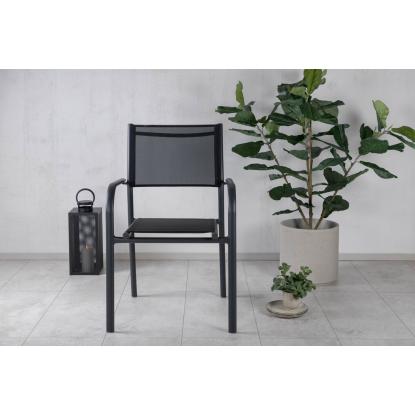 Venture Design Santorini havestol med armlæn, sort 