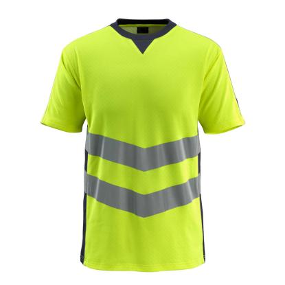 MASCOT SAFE SUPREME Sandwell T-shirt, hi-vis gul/mørk marine