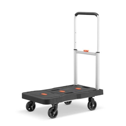 Transportvogn, foldbar, sort, maks. 150 kg