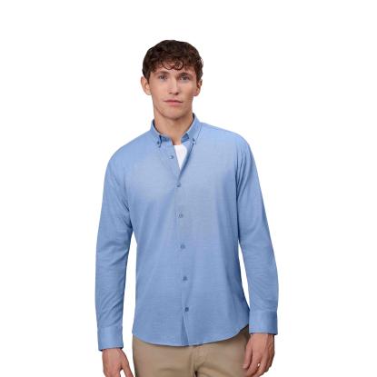 Seven Seas S84 The Jersey skjorte, modern, lys blå