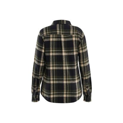 Blåkläder 3218 dame flannel skjorte, skovgrøn/sort