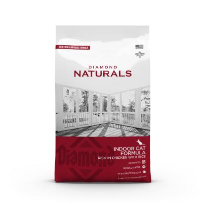 Diamond Naturals kattefoder med kylling og ris til indendørskatten - 7,5 kg