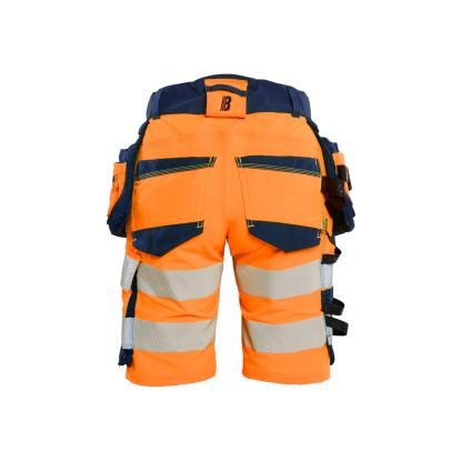 Blåkläder 7020 dame high vis shorts 4-vejs stretch, hi-vis orange/marineblå