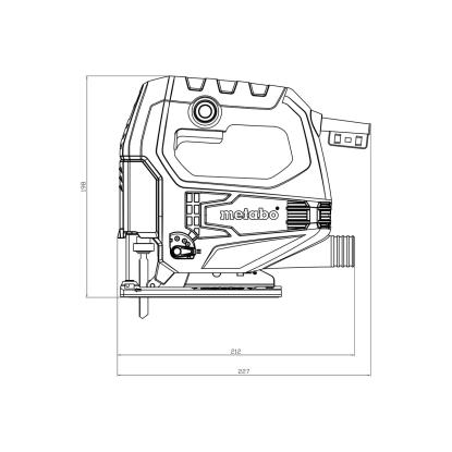 Metabo STEB 65 Quick stiksav, 450W