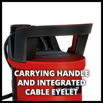 Einhell GE-DP 3925 ECO dykpumpe til urent vand, 10.000 liter/time