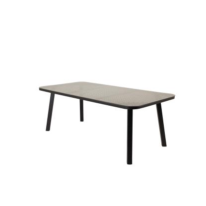 Venture Design Paola havebord, sort/natur, 100 x 200 cm