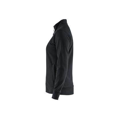 Blåkläder 3372 dame sweatshirt full zip, sort