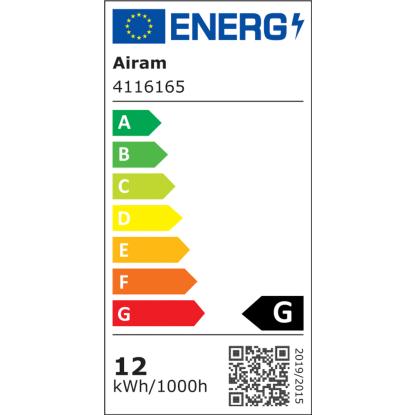Airam Rio LED plafond med sensor, Ø30,5 cm, hvid