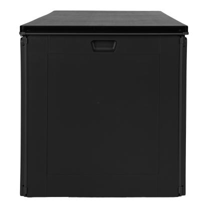 Hyndeboks, plastik, sort, 146,5x71x75 cm, 680 L