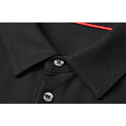 Seven Seas S522 poloshirt, økologisk, sort