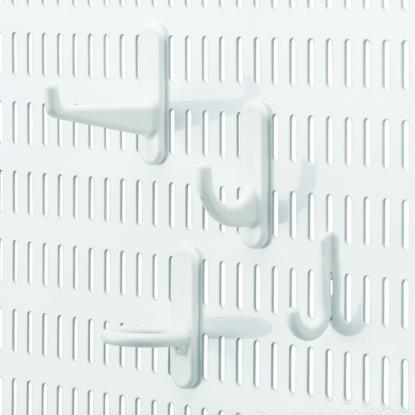 Classic by Elfa kroge til opbevaringstavle, multi-pack, hvid - 12 stk.