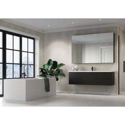 Fibo Wood vådrumspanel med 60 x 40 cm fliselook, 10 x 600 x 2400 mm, avalon pine extra matt