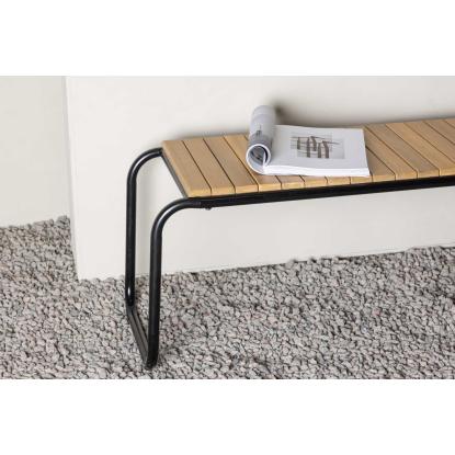 Venture Design Holmbeck bænk, sort/natur, 46 x 40 cm