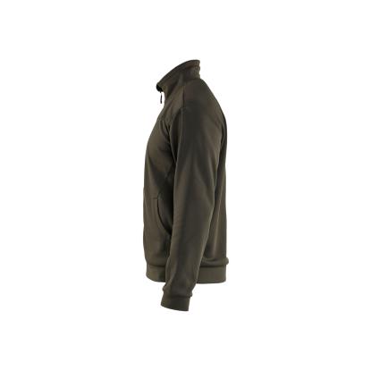 Blåkläder 3362 sweatshirt full zip, olivengrøn/sort