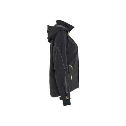 Blåkläder 4403 dame skaljakke 4-vejs stretch, sort/hi-vis gul