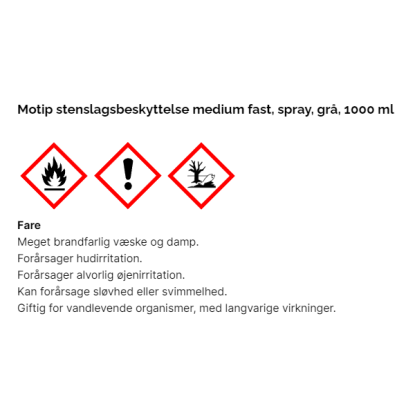 Motip stenslagsbeskyttelse medium fast, 1000 ml - grå