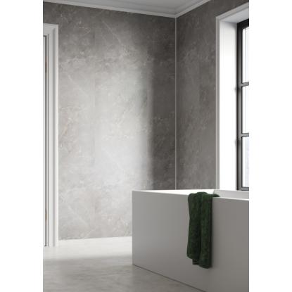 Fibo Stone vådrumspanel, 10 x 600 x 2400 mm, brown marble silk