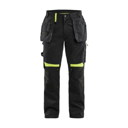 Blåkläder 1555 håndværker buks, sort/hi-vis gul