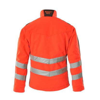 MASCOT SAFE SUPREME Sheffield fleecejakke, hi-vis rød/mørk antracit