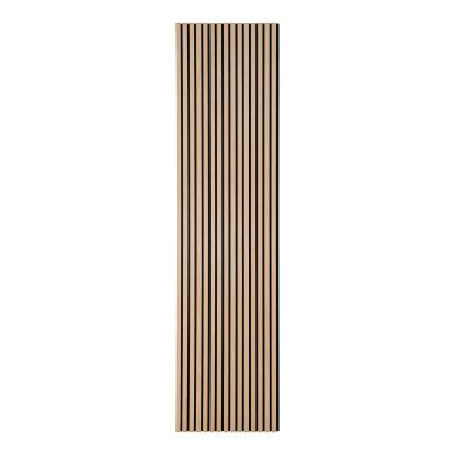 Akustikpanel træfiner, natur, egetræslook, 2400x600x22 mm