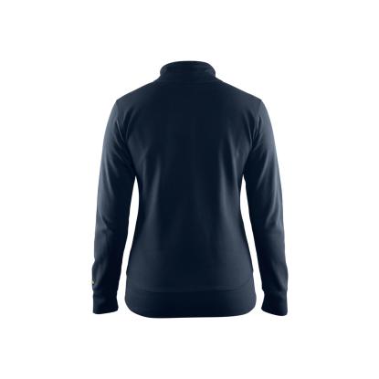 Blåkläder 3372 dame sweatshirt full zip, mørk marineblå