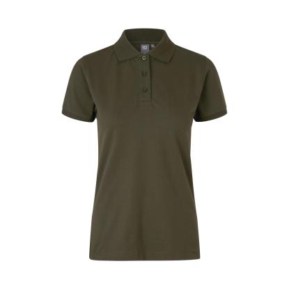 ID 0527 poloshirt med stretch, dame, oliven