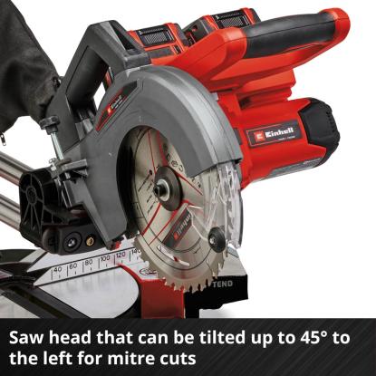 Einhell TE-SM 36/210 Li-Solo akku kap-/geringssav med udtræk, uden batteri og lader