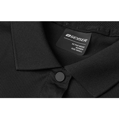 GEYSER G11004 active poloshirt, dame, sort