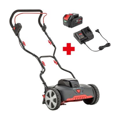 AL-KO Razor Cut 38.6 Li HM Comfort cylinderklipper med 4 Ah/2 Ah, 18 V/36 V batteri, 300 m²