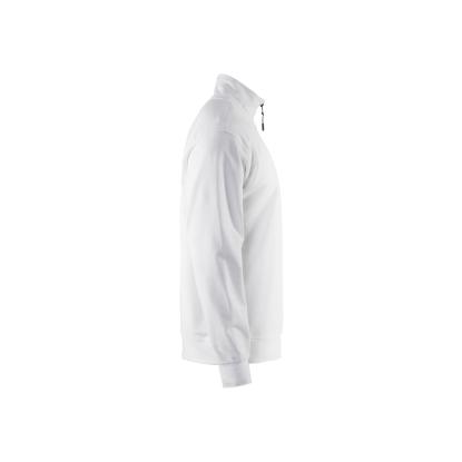 Blåkläder 3369 sweatshirt half zip, hvid