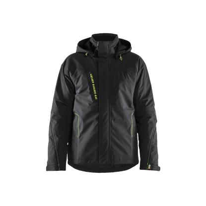 Blåkläder 4484 letforet vinterjakke 4-vejs stretch, sort/hi-vis gul