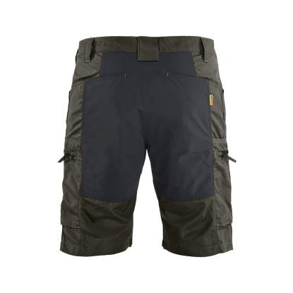 Blåkläder 1449 service shorts med stretch, olivengrøn/sort