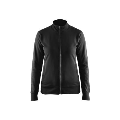 Blåkläder 3372 dame sweatshirt full zip, sort