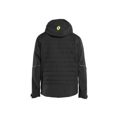 Blåkläder 4743 hybridjakke, sort/hi-vis gul