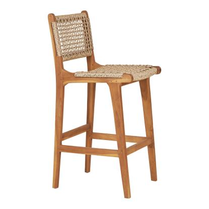 Derby counterstol, teak/polyrattan, natur, 45 x 50 x 94 cm