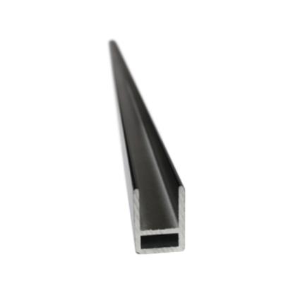 Superroof Smart Fence afslutningsprofilsæt top/bund, H180 cm, sort alu