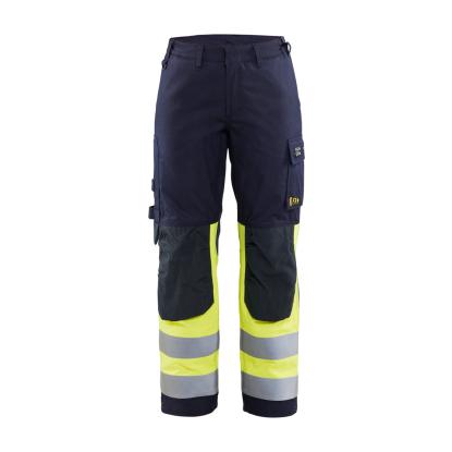 Blåkläder 7188 dame multinorm buks inherent, marineblå/hi-vis gul