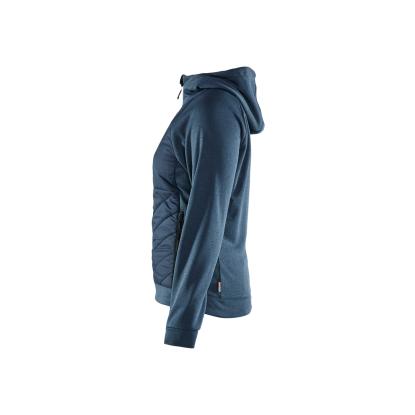 Blåkläder 3464 dame hybrid sweatshirt, støvet blå/mørk marineblå