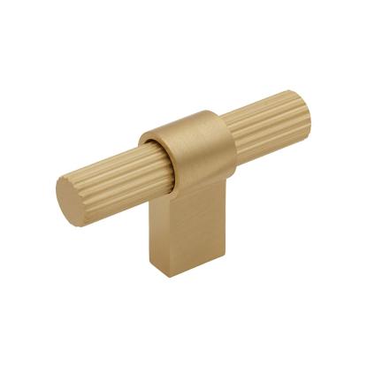 Beslag Design T Helix Stripe knop, messing
