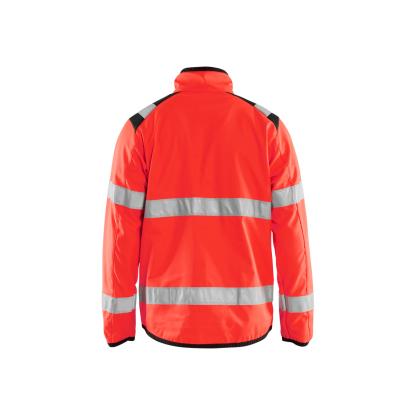 Blåkläder 4877 high vis light softshell jakke, hi-vis rød/sort