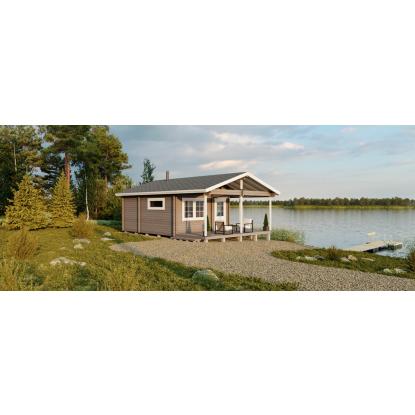 Luoman Lillevilla Metsähanhi havehus med hems og stor terrasse - 26 + 22 m²