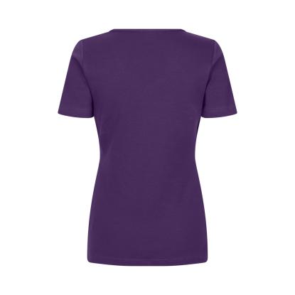ID 0506 Interlock T-shirt med v-hals, dame, lilla