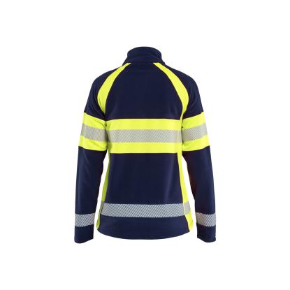 Blåkläder 4718 dame microfleece jakke, marineblå/hi-vis gul