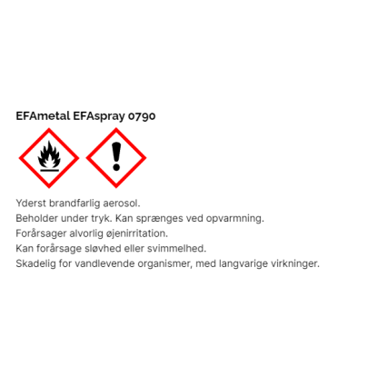 EFAmetal EFAspray, dybsort, blank - 400 ml