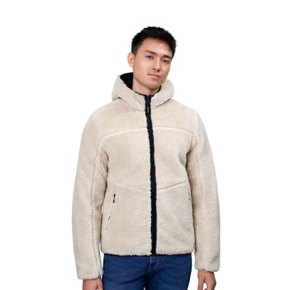 ID 0828 Pile fleecejakke, off-white