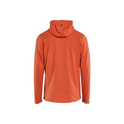 Blåkläder 3594 hættetrøje half zip, orange/rust