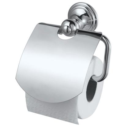 Haceka Allure toiletrulleholder med cover, krom, 16,2 x 14,5 cm